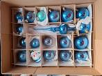 diverse maten blauwe kerstballen met piek, Diversen, Kerst, Ophalen of Verzenden, Gebruikt
