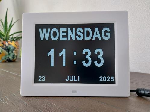 Dementieklok Stelcomfort, Huis en Inrichting, Woonaccessoires | Klokken, Zo goed als nieuw, Ophalen of Verzenden