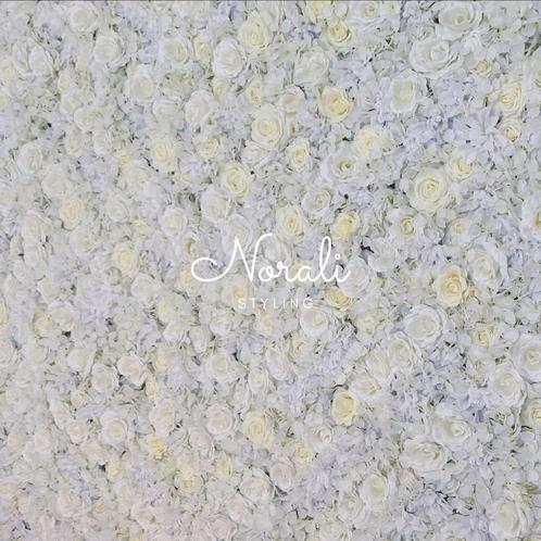 Bloemenwand Wit - Verhuur - Bruiloft - Styling, Hobby en Vrije tijd, Feestartikelen | Verhuur, Zo goed als nieuw, Geboorte of Huwelijk