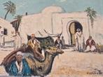 W. v/d Kort / olieverf op doek / €26,-, Ophalen of Verzenden