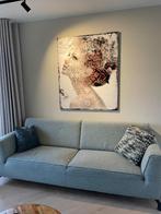 2x bank 3 zits, Huis en Inrichting, Banken | Bankstellen, Ophalen, Gebruikt, Driepersoons, 75 tot 100 cm