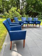 Bert plantagie eetkamerstoelen blauw 5 of 6, Huis en Inrichting, Stoelen, Ophalen, Zo goed als nieuw, Blauw