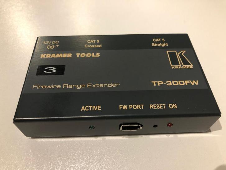 Kramer Switcher TP-300FW - Firewire Range Extender, Audio, Tv en Foto, Professionele Audio-, Tv- en Video-apparatuur, Zo goed als nieuw