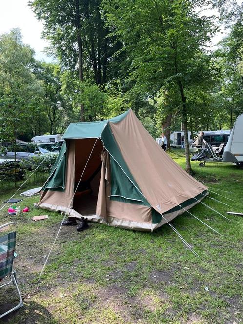Katoenen familietent Gerjak/Ten Cate 4-6 persoons, Caravans en Kamperen, Tenten, tot en met 6, Zo goed als nieuw, Ophalen