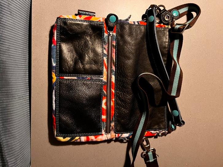 Gabs Schoudertas Leer/Stof - 3 Draagopties, Sieraden, Tassen en Uiterlijk, Tassen | Damestassen, Zo goed als nieuw, Schoudertasje