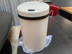 Sensor prullenbak metaal 40 liter off white, Huis en Inrichting, Woonaccessoires | Prullenbakken, Ophalen, Nieuw, 40 liter of meer