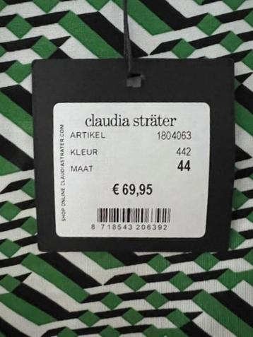 NIEUW Claudia Strater prachtige luxe top zwart groen wit 44 beschikbaar voor biedingen