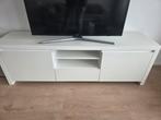Wit hoogglans IKEA TV meubel met opbergruimte, Huis en Inrichting, Kasten | Televisiemeubels, Ophalen, Kunststof, 150 tot 200 cm