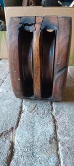 Antieke katrol, Antiek en Kunst, Antiek | Gereedschap en Instrumenten, Ophalen of Verzenden