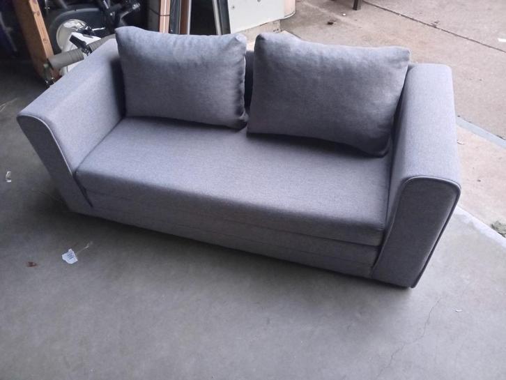 Mooie grijze slaapbank NU VOOR:, Huis en Inrichting, Slaapkamer | Slaapbanken, Gebruikt, 140 cm, 200 cm, Twijfelaar, Grijs, Ophalen