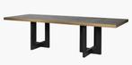 Richmond Eetkamertafel Cambon zwart, houd 280 cm, Ophalen, 200 cm of meer, Minder dan 100 cm, Hout