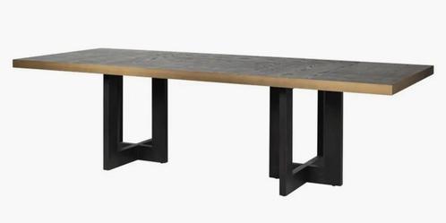 Richmond Eetkamertafel Cambon zwart, houd 280 cm, Huis en Inrichting, Tafels | Kaptafels, Nieuw, Minder dan 100 cm, 200 cm of meer