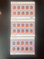 3 verschillende vellen persoonlijke zegels WK voetbal 2006, Postzegels en Munten, Postzegels | Nederland, Verzenden, Na 1940, Postfris