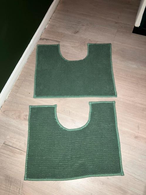 2 groen wc matten samen, Huis en Inrichting, Badkamer | Badtextiel en Accessoires, Nieuw, Overige typen, Groen, Ophalen