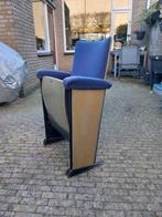 Bioscoopstoel, Huis en Inrichting, Stoelen, Ophalen, Hout, Gebruikt, Blauw