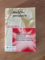 Rechtspersonen 2022/2023 - Wolters Kluwer, Boeken, Ophalen of Verzenden, Alpha, Zo goed als nieuw, WO