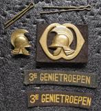 Baretembleem Genie 2 Hoornse Slag, Verzenden, Landmacht, Nederland, Embleem of Badge