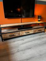 Woonexpresss velp tv kast, Ophalen, Teakhout, Zo goed als nieuw, Minder dan 100 cm