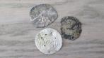 Zilveren middeleeuwse munten 3 stuks / bodemvondst, Postzegels en Munten, Munten | Nederland, Vóór koninkrijk, Setje, Zilver, Euro's