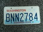 Kentekenplaat licenseplate Washington Evergreen State USA, Verzamelen, Verzenden, Gebruikt, Auto's
