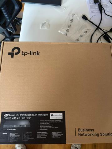 -= TP-Link JetStream 28-Poorts Gigabit Switch - 24x PoE+ =- beschikbaar voor biedingen
