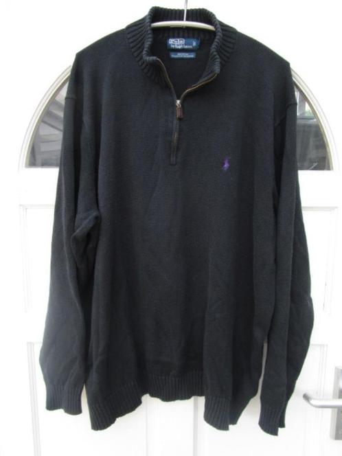 Superruime zwarte Ralph Lauren trui, 2XL valt als 4XL, Kleding | Heren, Truien en Vesten, Zo goed als nieuw, Overige maten, Zwart