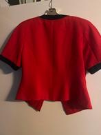 Edgar Vos Couture vintageRood Jasje Maat M(38), Kleding | Dames, Maat 38/40 (M), Ophalen of Verzenden, Zo goed als nieuw, Jasje