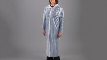 UITVERKOOP: Wegwerp bezoekersjas PE poly-ethyleen (240 st) beschikbaar voor biedingen