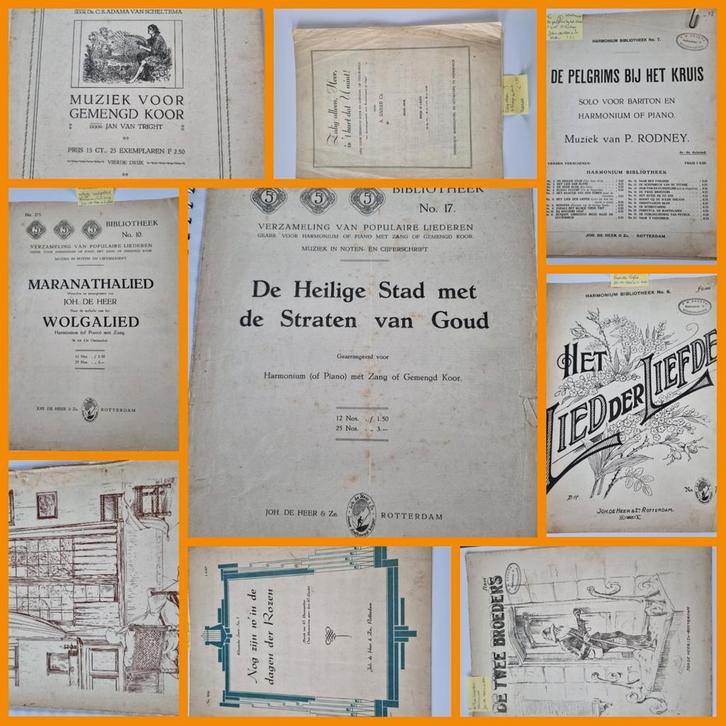 Oude BLADMUZIEK  Varia/Religie, Muziek en Instrumenten, Bladmuziek, Gebruikt, Artiest of Componist, Klassiek, Ophalen of Verzenden