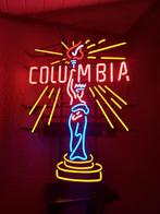 Vintage columbia film logo neon verlichting, Verzamelen, Merken en Reclamevoorwerpen, Ophalen, Gebruikt, Lichtbak of (neon) lamp