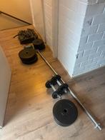 Complete Halterset met Dumbells en Gewichten, Sport en Fitness, Ophalen of Verzenden, Gebruikt, Armen, Halterset