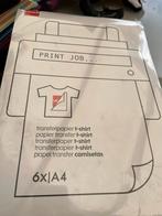 HEMA Transferpapier T-shirt - 6x A4, Ophalen of Verzenden, Nieuw, Overige typen
