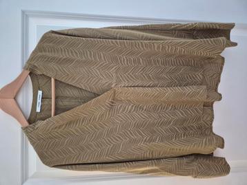 Kaki kleur blouse met V hals van Samsøe Samsøe maat M beschikbaar voor biedingen