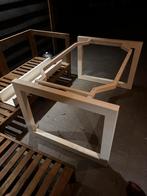 Stalen tafel frame, onderstel, wit, metaal staal, Ophalen, 50 tot 100 cm, Zo goed als nieuw, Metaal