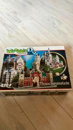 Wrebbit Neuschwanstein kasteel 3D puzzel 890 stukjes, Ophalen of Verzenden, 500 t/m 1500 stukjes, Gebruikt, Rubik's of 3D-puzzel