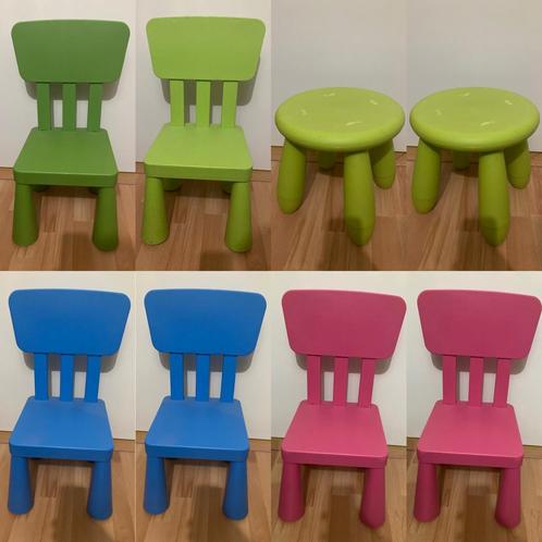 Mammut stoeltjes, krukjes en tafel, Kinderen en Baby's, Kinderkamer | Tafels en Stoelen, Gebruikt, Tafel(s) en Stoel(en), Ophalen