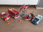 Playmobil Brandweer & Politie Set, Ophalen of Verzenden, Gebruikt, Complete set