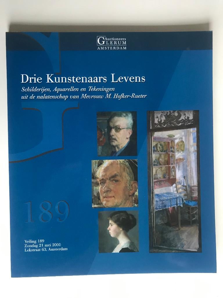 Schilderijen, Aquarellen en Tekeningen M. Hofker-Rueter, Ophalen of Verzenden, Zo goed als nieuw