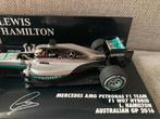 ✅ Lewis Hamilton 1:43 Australian GP 2016 Mercedes W07 F1, Verzamelen, Ophalen of Verzenden, Nieuw, Formule 1