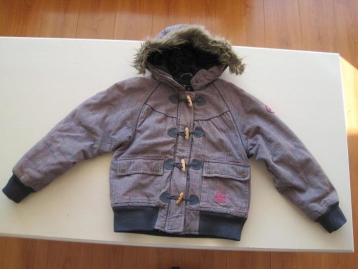 TOP!! meisjes winterjas / jack met bontrand mt. 152, Kinderen en Baby's, Kinderkleding | Maat 152, Zo goed als nieuw, Meisje, Jas