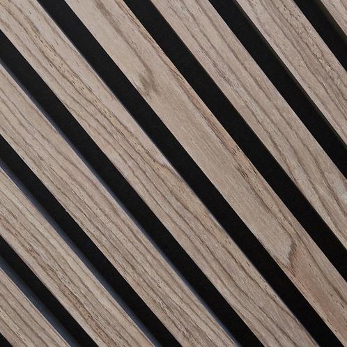 Akupanel akoestische wandpanelen warm noten in 280 of 300 cm, Huis en Inrichting, Woonaccessoires | Wanddecoraties, Nieuw, Ophalen of Verzenden