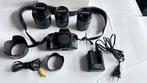 Olympus foto camera incl. 3 lenzen en associeres, Ophalen of Verzenden, Gebruikt, Overige typen