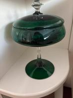 Antieke Groene Glazen Bonbonnière op Voet - Elegant Design, Antiek en Kunst, Ophalen