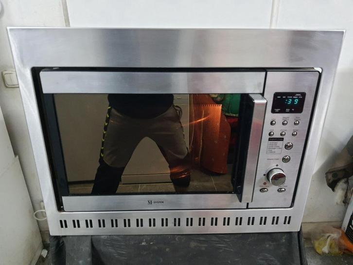 Top M-System Inbouw Combimagnetron werkt Uitstekend, Witgoed en Apparatuur, Magnetrons, Zo goed als nieuw, Inbouw, Magnetron, 45 tot 60 cm