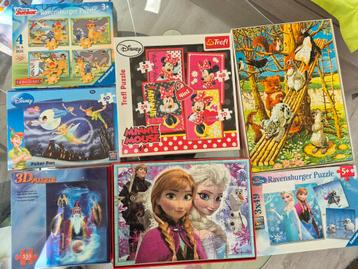 Puzzels kinderen en volwassenen beschikbaar voor biedingen