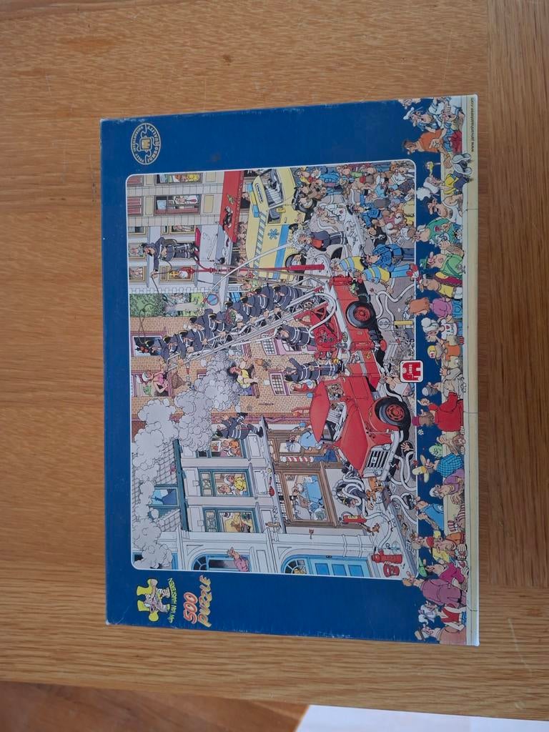 Jan van haasteren brandmeester 500 stukjes, Ophalen of Verzenden, 500 t/m 1500 stukjes, Zo goed als nieuw