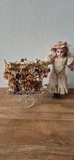 Oude metalen bloemenkar, Ophalen of Verzenden