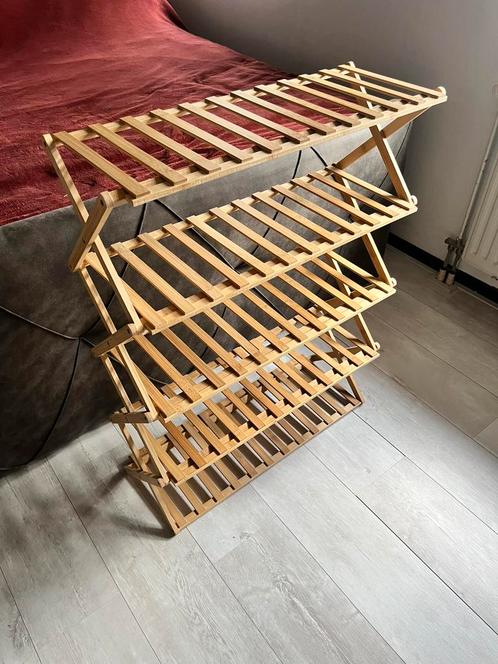 Inklapbare houten etagère/opbergrek/schoenenrekken, Huis en Inrichting, Kasten | Schoenenrekken, Nieuw, Ophalen of Verzenden