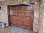 Massief houten elektrische garagedeur, Doe-het-zelf en Verbouw, Ophalen, Gebruikt, 120 cm of meer, Garagedeur