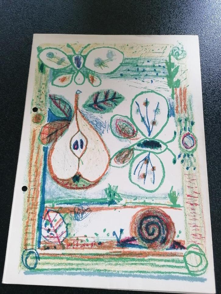 Lunch SMN m.v. Johan van Oldenbarnevelt 06-09-1955, Verzamelen, Scheepvaart, Gebruikt, Kaart, Foto of Prent, Motorboot, Ophalen of Verzenden